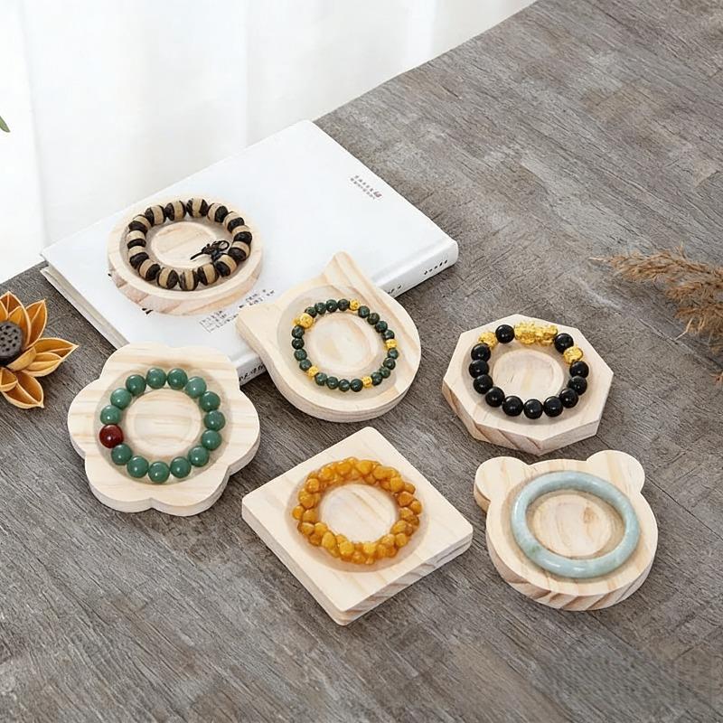 Wooden Bead Board Bracelet Necklace Design Tray Jewelry Making Organizer Display Stand Diy Craft Beading Tool Storage Holder
