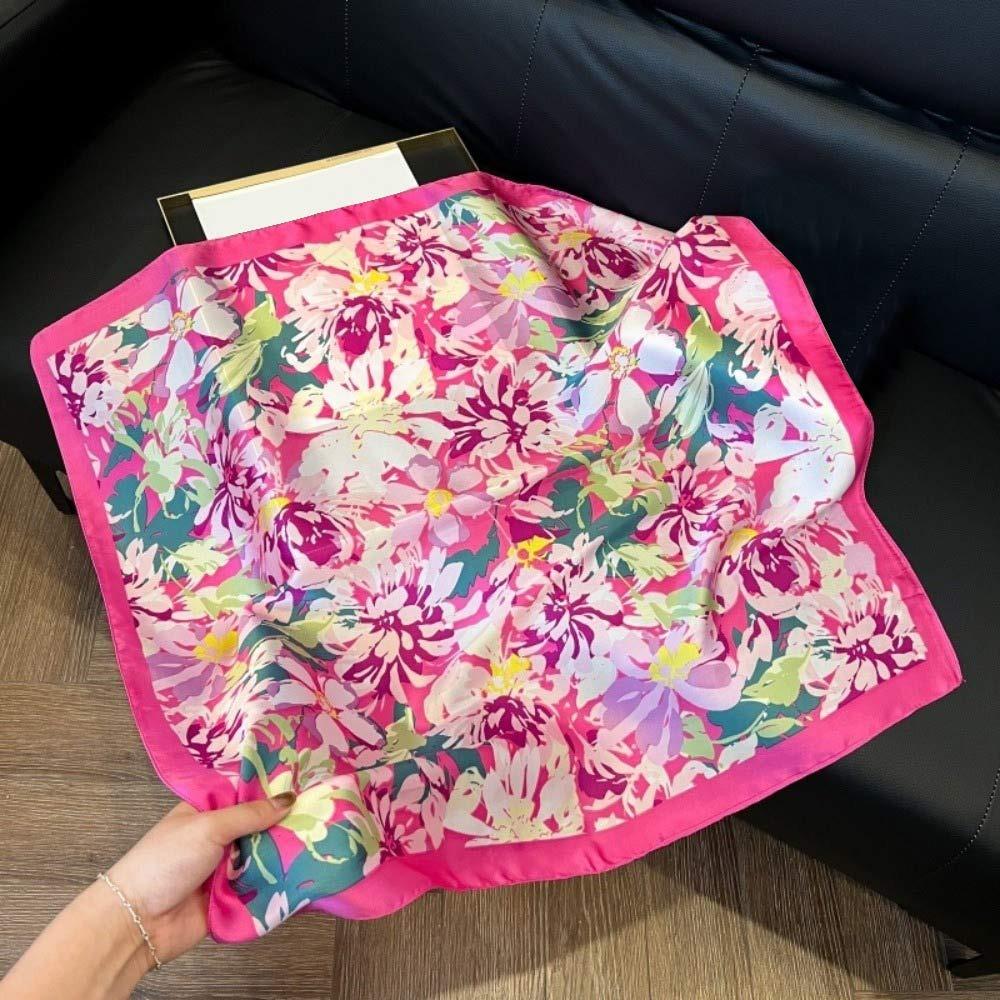 Square Flower Head Scarf 70cm Scarf Shawl High Quality Paisley Hijab Women s Fashion 7