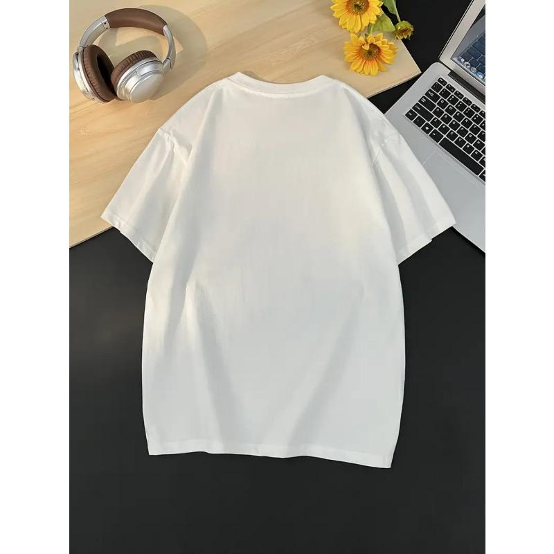 European Size Floral Creative Design Pattern Printed Women'S Fashion T-shirt | Soft and Comfortable  Pure, Casual and Elegant