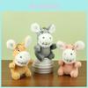 Adorable Plush Donkey Keychain Doll Creative Bag Charm Soft Toy Gift For Kids
