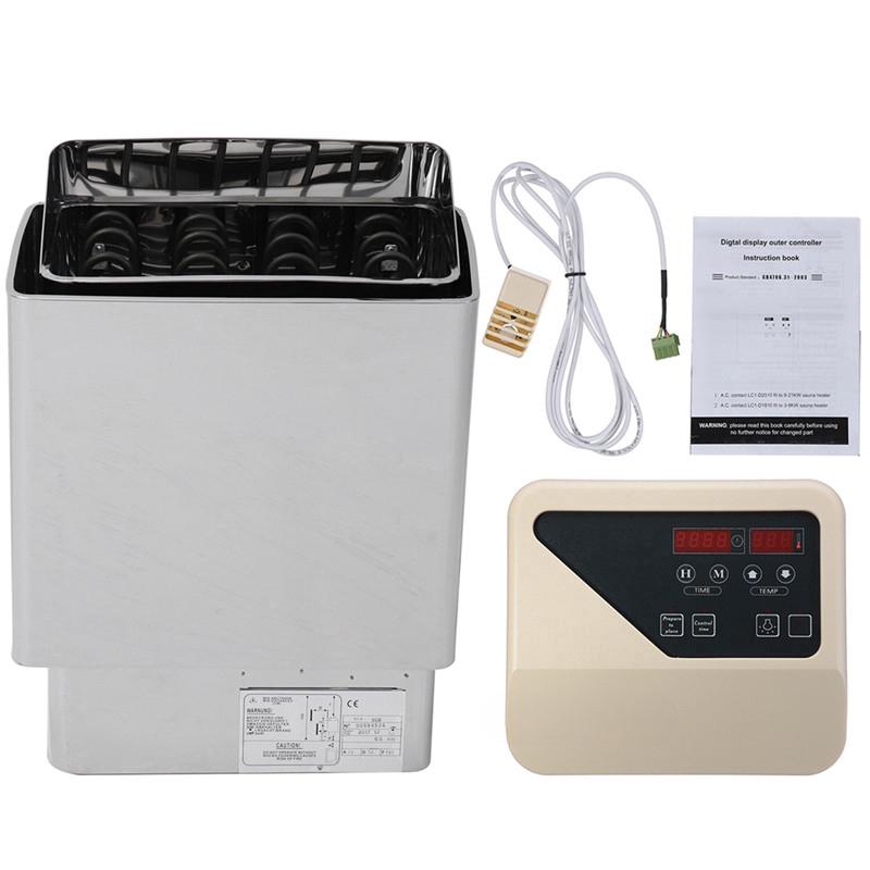 Stainless Steel Stove Electric Sauna Heater Dry&Wet Sauna Heater For Home Hotel Bath Shower SPA 6000W