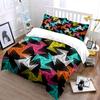 Colorful Geometric Three-Piece Set Design Kid'S And Adults' Bedroom Decor, Exquisite Three-Piece Bedding Set Gift
