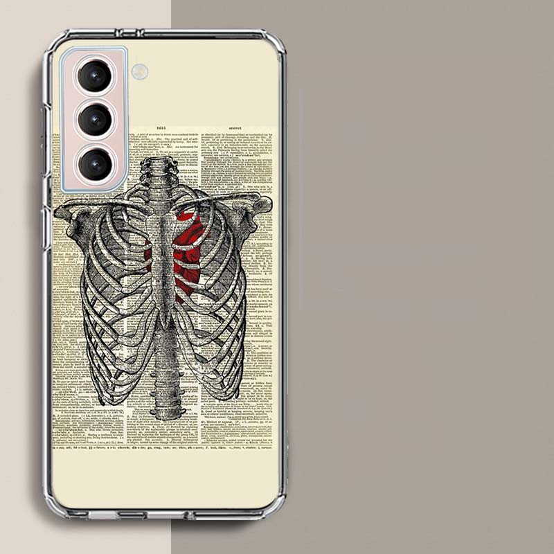 

Medical Human Organs Brain Meridian Kidney Phone Case For Samsung S25+ Edge Galaxy S24 FE S23 Ultra Capa Shell S22+ S21 Plus S20 Samsung S23 Ultra