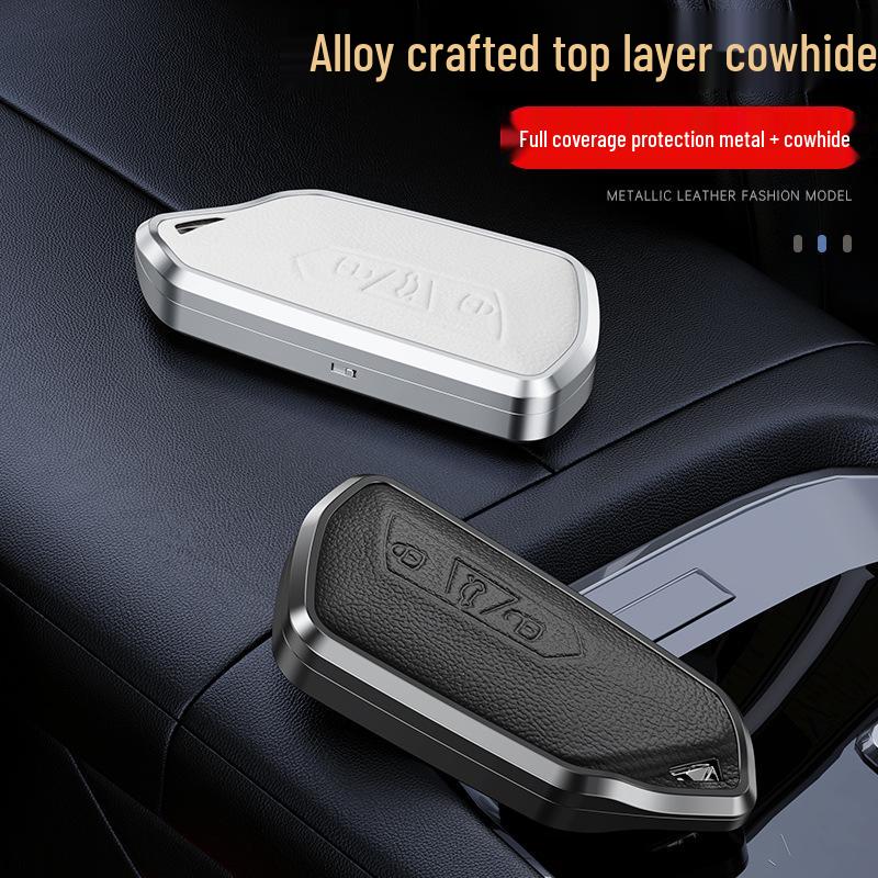 Genuine Leather Key Cover for Volkswagen Golf 8 and Teramont
