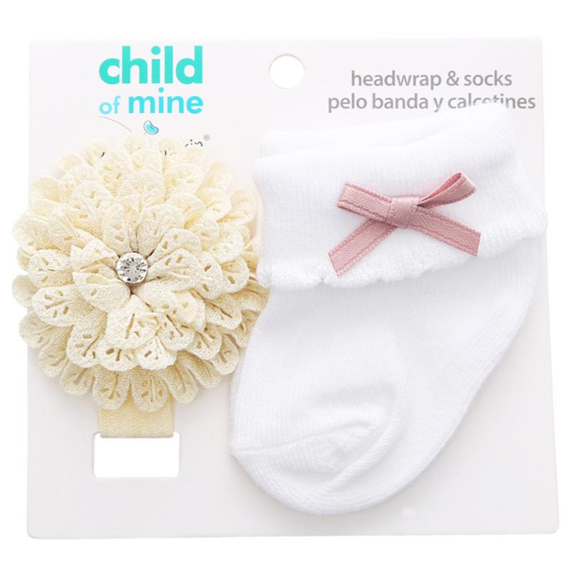 Baumwolle Kleinkind Neugeborene Socken Stirnband Sets Baby Mädchen Spitze Blumen Stirnband Babyparty Geschenke