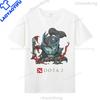 Dota 2 Tshirts Game Hero Printed Tshirt Top Shadow Fiend Pudge Axe Slardar Sven Kunkka Timber Unisex Casual Graphic T Shirts