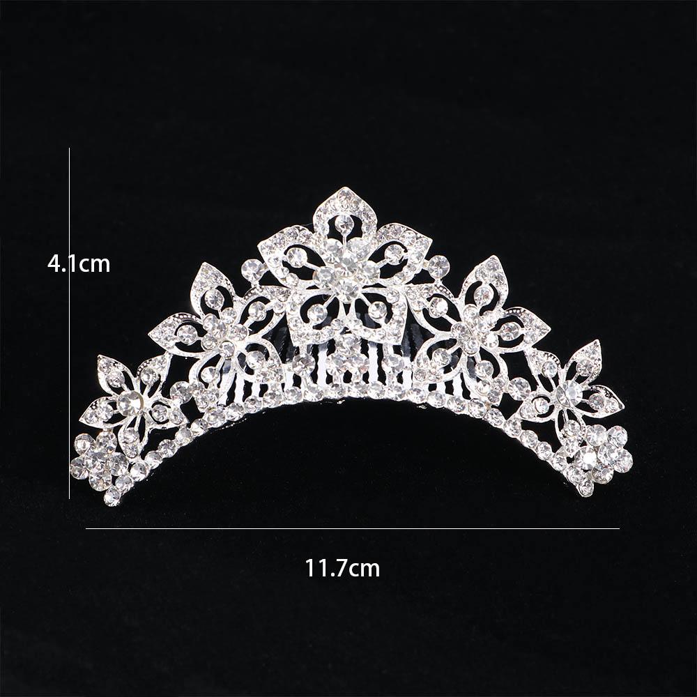 Tiara Hair Comb Sweet Shiny Headwear Wedding  Jewelry Fashion Accessories Hair  Styling Accessories