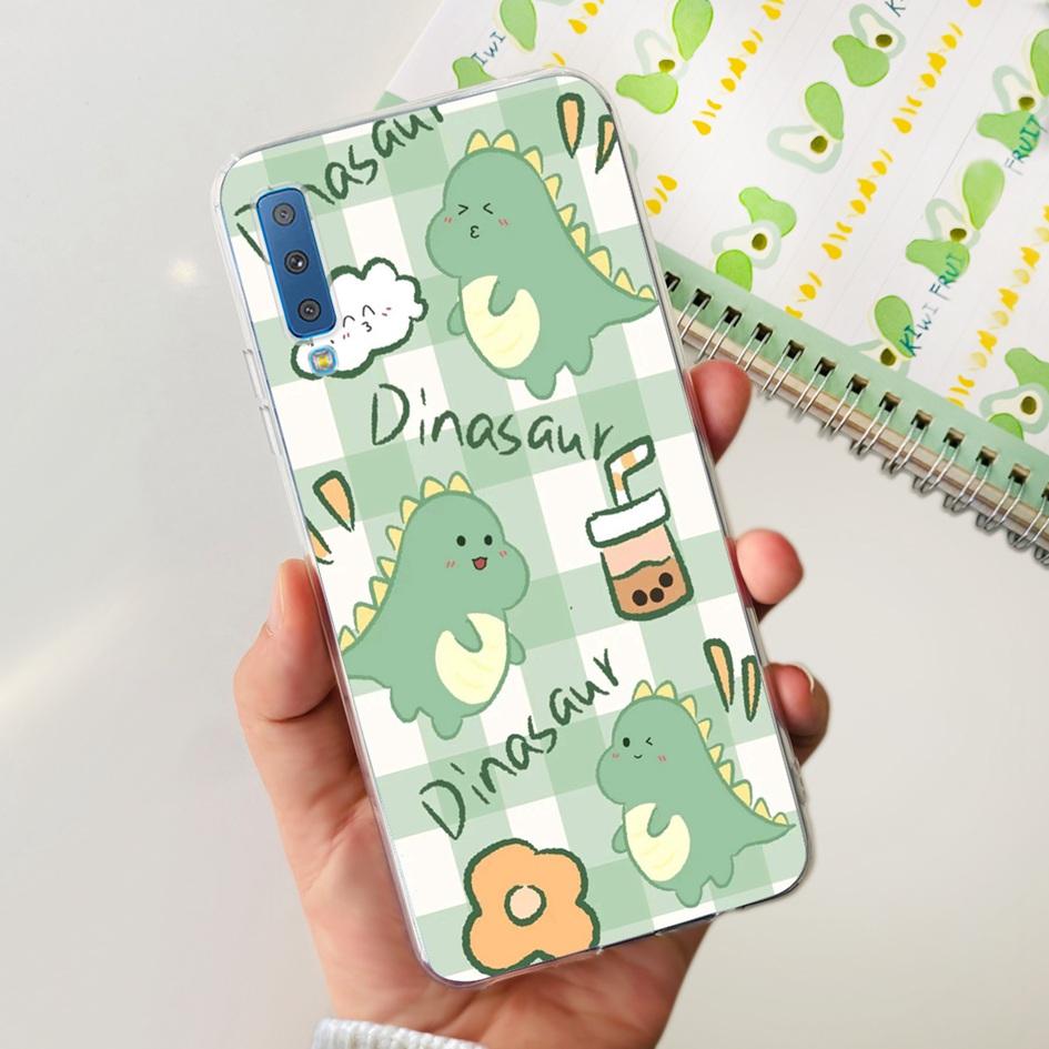 Silicone Cover For Samsung Galaxy A7 2018 Case A750 A750F Case Clear TPU Fashion Phone Case For Samsung A 7 2018 SM-A750F Fundas