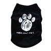 Dog Vest Summer Tank Top Funny T-shirt for Small Dogs Pet Vest with Letter Printing Thin Clothing for Outdoor Activities
