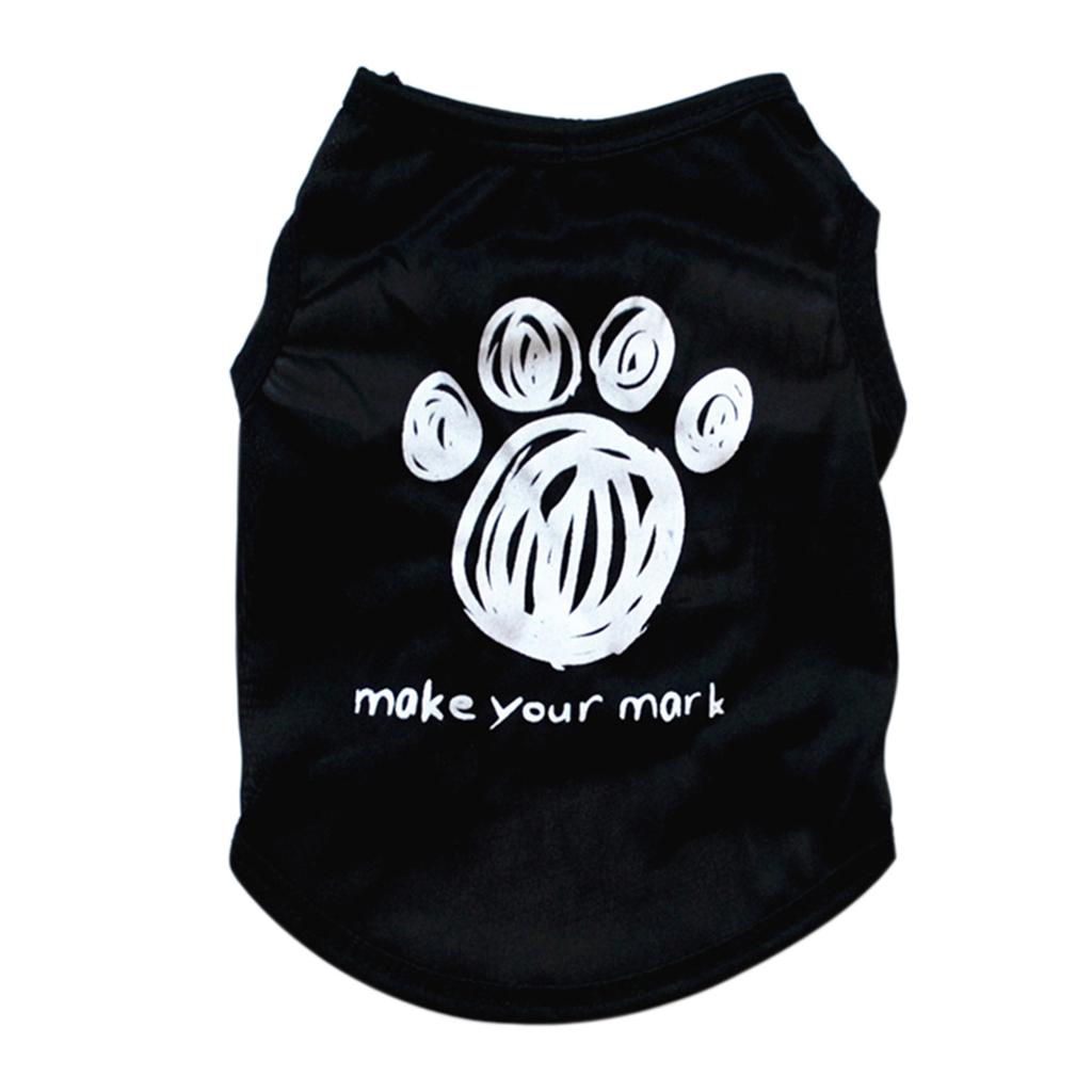 Dog Vest Summer Tank Top Funny T-shirt for Small Dogs Pet Vest with Letter Printing Thin Clothing for Outdoor Activities
