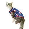 Cat Clothes Christmas Costume for Small Medium Cats Dog Funny Santa Claus Print Puppy Kitten Vest T-shirt Pet Outfits Party Gift