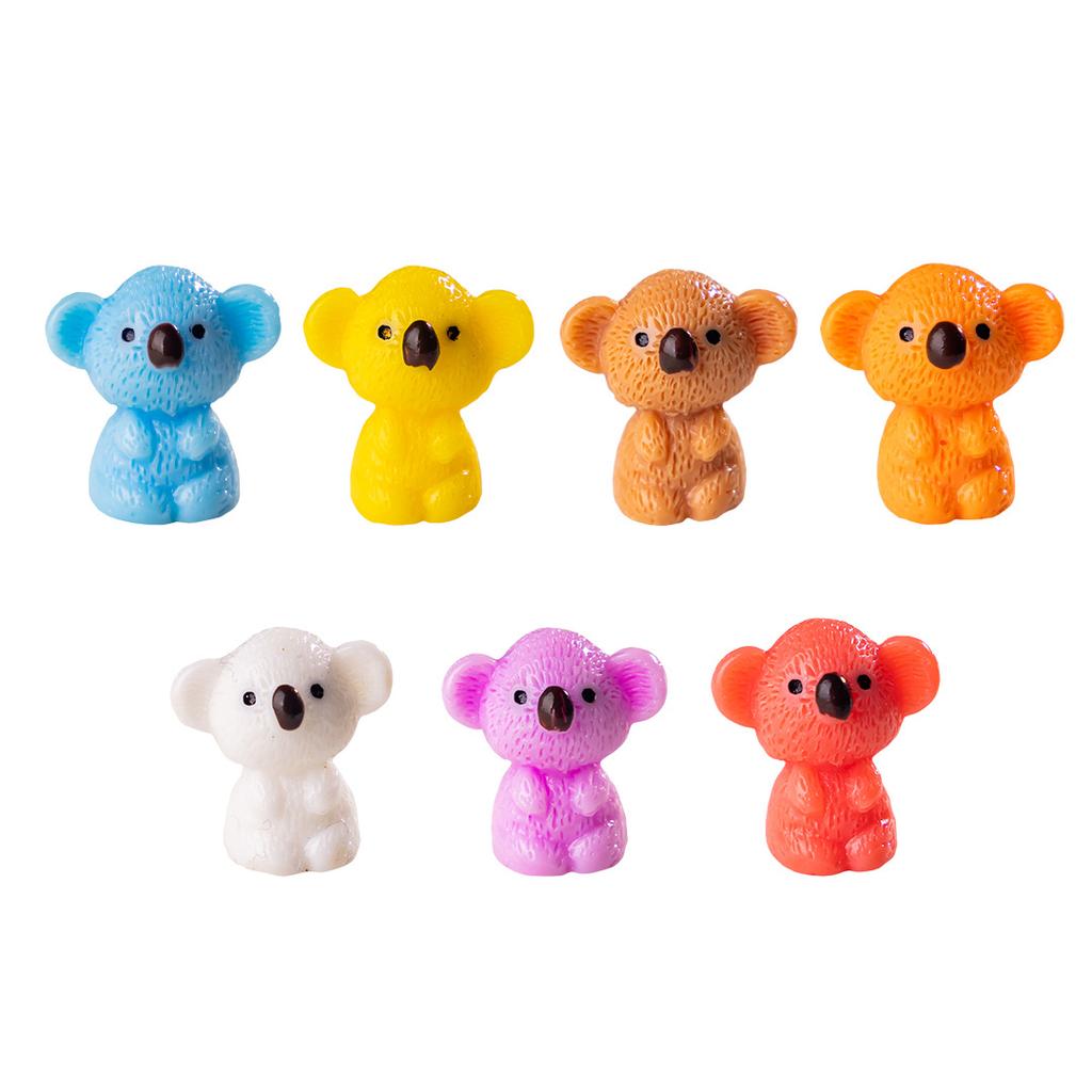 10-100pcs Cute Mini Resin Koala Miniatures Animals Figures Koala Figurine Tiny Animal Ornament for DIY Fairy Garden Decoration