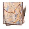 European & American Retro Leather Buckle Chain Print Women's Silk Scarf - Spring/Autumn Fashion Accessory