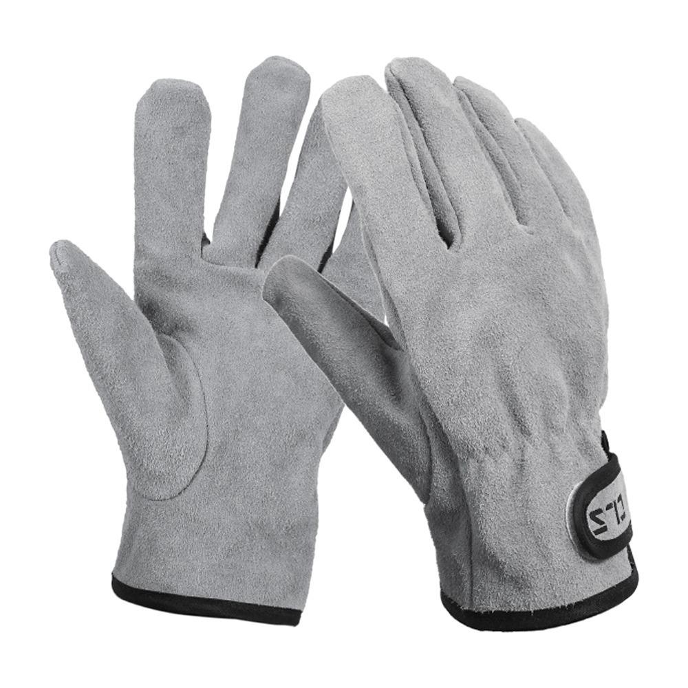 1 Pair Wear Proof BBQ Gloves Thick Work Gloves Sturdy Outdoor Heat Proof Gloves For BBQ Grilling