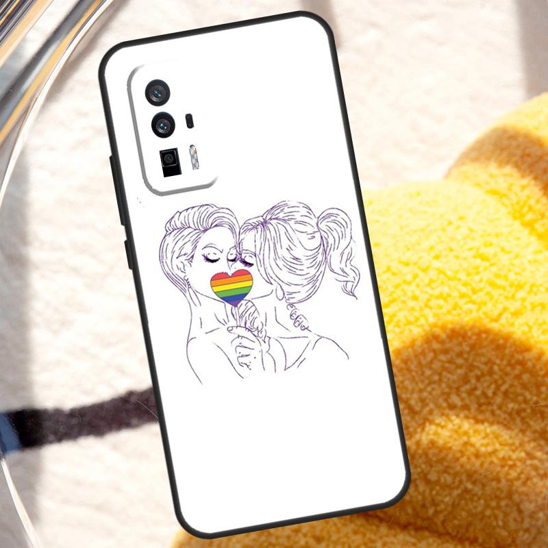 Rainbow Lesbian Pride Gay LGBT Case For POCO X3 X4 X5 X6 Pro M5s M6 F3 F5 Xiaomi 14 13 Ultra 12 Lite 11T 12T 13T Pro Cover