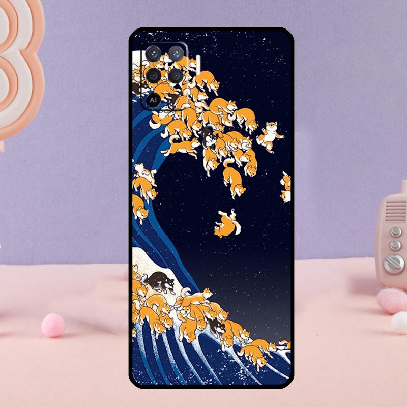 The Great Wave Phone Case For Oppo A78 A98 A80 A40 A60 A18 A38 A58 A15 A17 A77 A74 A94 A54 A57S A16 A76 A96