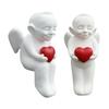 Angel Holding Heart Statue Love Expression 3D Printed Sculpture Figurine for Home and Office Tabletop Bookshelf Decors Gift
