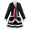 Anime Danganronpa Celestia Ludenberg Yasuhiro Taeko Cosplay Kostüm Perücke mit Kleid inklusive Hemd Krawatte Socken Outfits Halloween