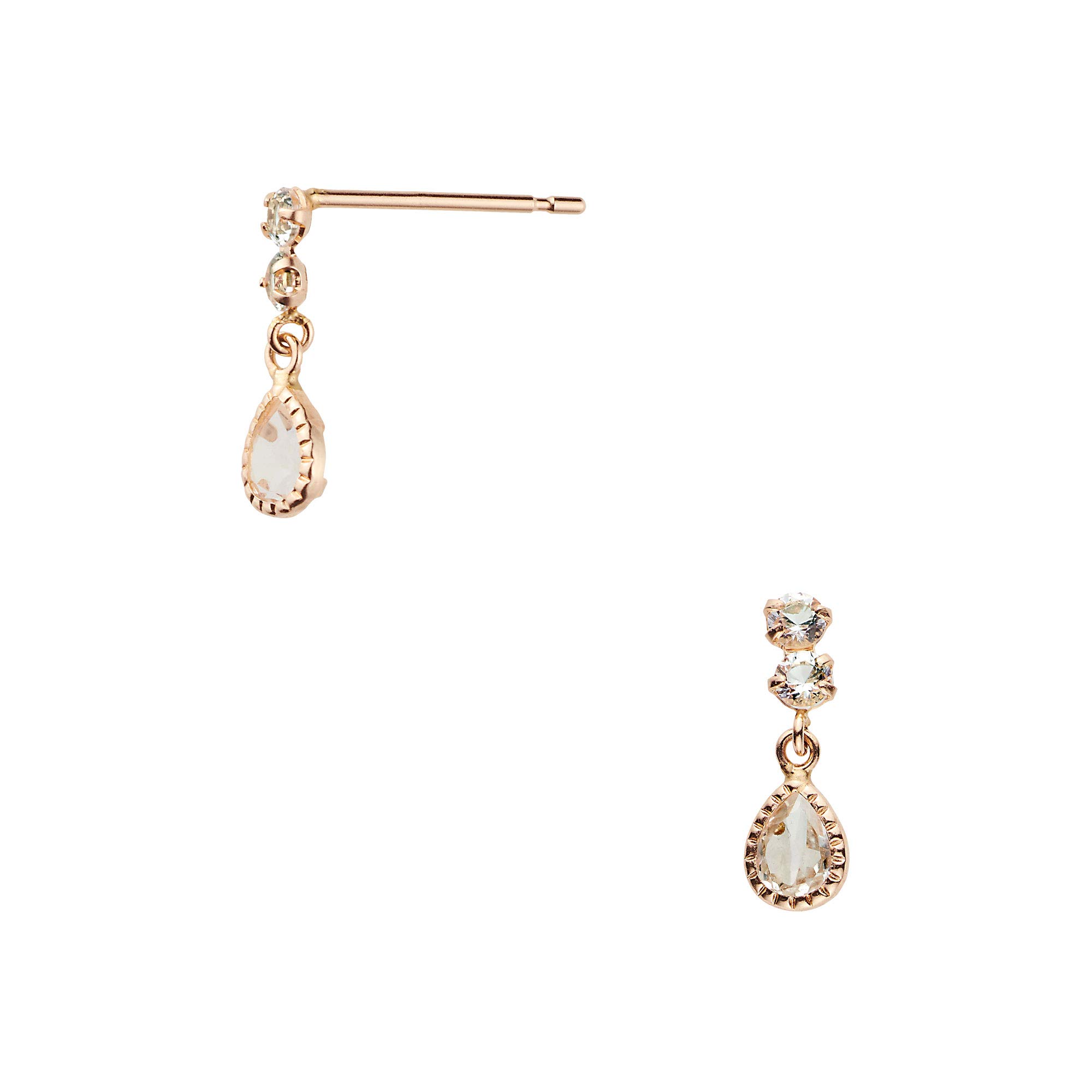 

Vendome Earrings K10 Pink Gold White Topaz GAAA0355 TH [Official] [VA Aoyama]