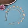 European Baroque Rhinestone Star Bridal Headband - Double Layer Gold Alloy Accessory
