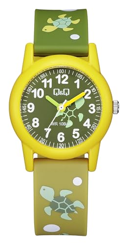 [Citizen Q&Q] Watch, Q&Q 10 ATM Water Resistant Analog Kids Collection VR99J008 Green