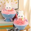 Cartoon Rabbit Plush Toy Lovely Stuffed Bouquet Bunny Doll Plushies Soft Stuffed Animal Romantic Valentine's Day Plush Cartoon Doll Toy Birthday