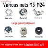 M3-M14 Black Galvanized Nylon Flange Lock Nut