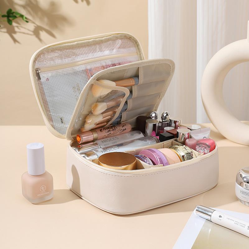 New Detachable 3 in 1 Cosmetic Bag Waterproof Travel Organizer for Toiletries Large Capacity Makeup Pouch