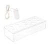 Acrylic Vase Flowers Boxes Water Holder Art Propagation Plant Container LED Lights String Bud