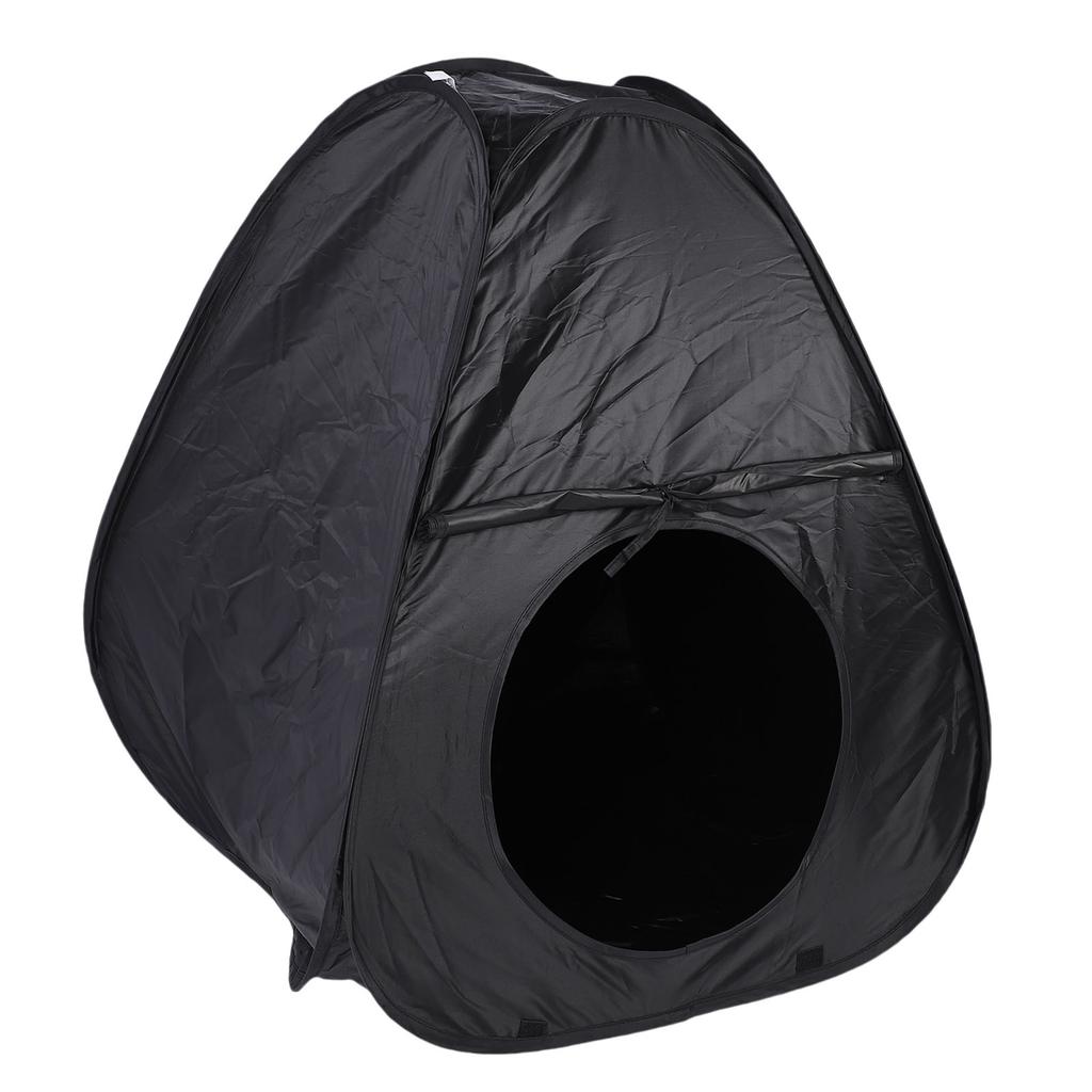Pop Up Sensory Tent Portable Easy Set Up Blackout Corner Tent for Kids Toddlers Black