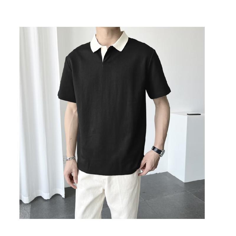Summer New POLO Men's short-sleeved shirt, trendy brand, casual and loose-fitting T Japanese-style short-sleeve men's shirt T Shirt