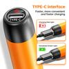 Black USB Cordless Soldering Iron Kit Digital Temperature Display 1000mAh Battery Fast Heating Portable Tool Set 3 Tips Stand Rosin Case