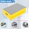 Diamond Hand Polishing Pads 60-3000 Grit Sanding Block Foam Backing for Tile Glass Stone Marble Granite Ceramics Metal Wet&Dry