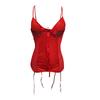 Ladies Sexy  Lingerie Plus Size  Bow Tie Mesh Nightdress Underwear Set