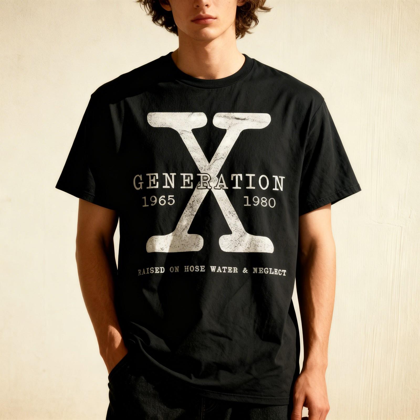 Unisexs WoUnisexs Genx Raised On Hose Water And Neglect Humor Tee T-Shirt S