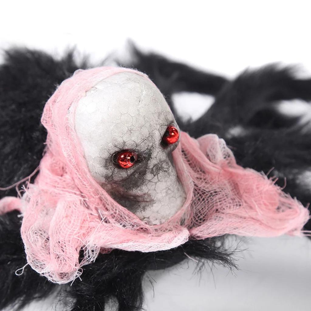 Halloween Decoration: SpiderGhost Festival Horror Props: RealisticSkull Spider
