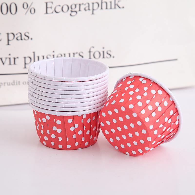 Roll Mouth Cup High Temperature Resistant 50 PCs Thick Baking Cup Baking Cups Medium Large Cake Gold and Silver Cake Paper Cups