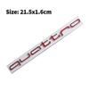 For J5 Quattro Car  Emblem Decal Sticker A6 A4 Q5 Q3 Q2 S3 S5 S6 A3 A5 A1 A2 B4 B3 B6 B5 B2 B7RS3 RS6 RS7 RS4 RS5 Side Badge W2