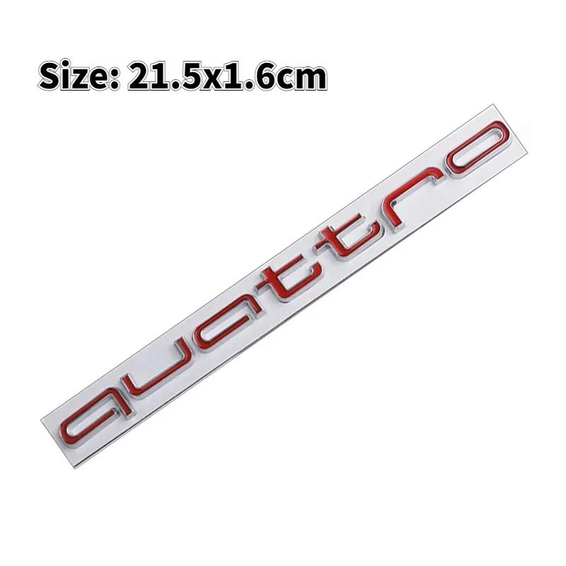 For J5 Quattro Car Emblem Decal Sticker A6 A4 Q5 Q3 Q2 S3 S5 S6 A3 A5 A1 A2 B4 B3 B6 B5 B2 B7RS3 RS6 RS7 RS4 RS5 Side Badge W2