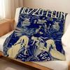 Muzyczna Koc L-Led Z-Zeppelin Nadziany Flanelowy Koc Odpowiedni do Kanap Łóżek Biur Podróży Krzeseł Kempingowych