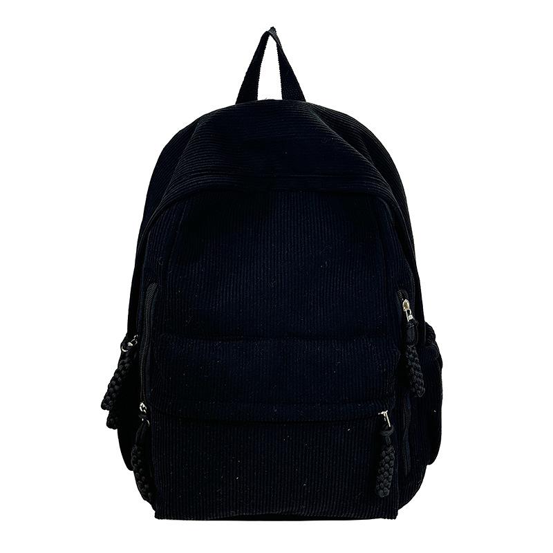 Schoolbag New Large Capacity Autumn and Winter Plush Backpack Multifunctional Casual Backpack Women's Middle School and College Student School Bag
