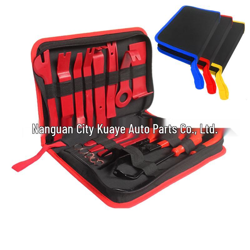 

Набор из 19 предметов для снятия автомобильной аудиосистемы и дверных панелей 19pcs Blue OPP Material, Canvas Zipper Bag