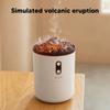 Flame Humidifier Aromatherapy Essential Oil Diffuser 450ml Jellyfish Mist Volcano Flame Diffuser USB Auto Shut Off for Home