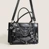 Punk Style Messenger Bags Halloween Gothic Butterfly Spiders Net Tote Bag