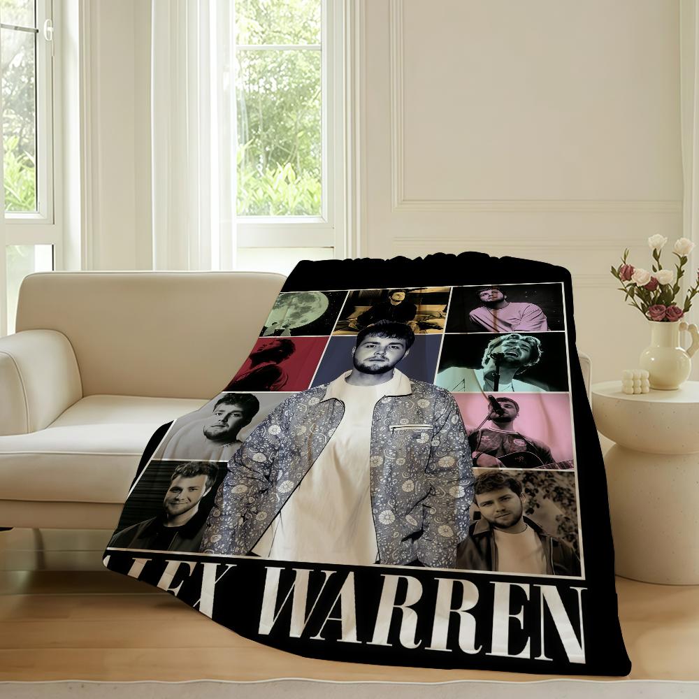 American singer Alex Warren Blanket For Sofa Office Bed Plane Travel Sleep Read Relax Camping Soft And Warm