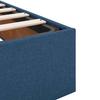 Ottoman Bed without Mattress Blue 90x200 cm Fabric