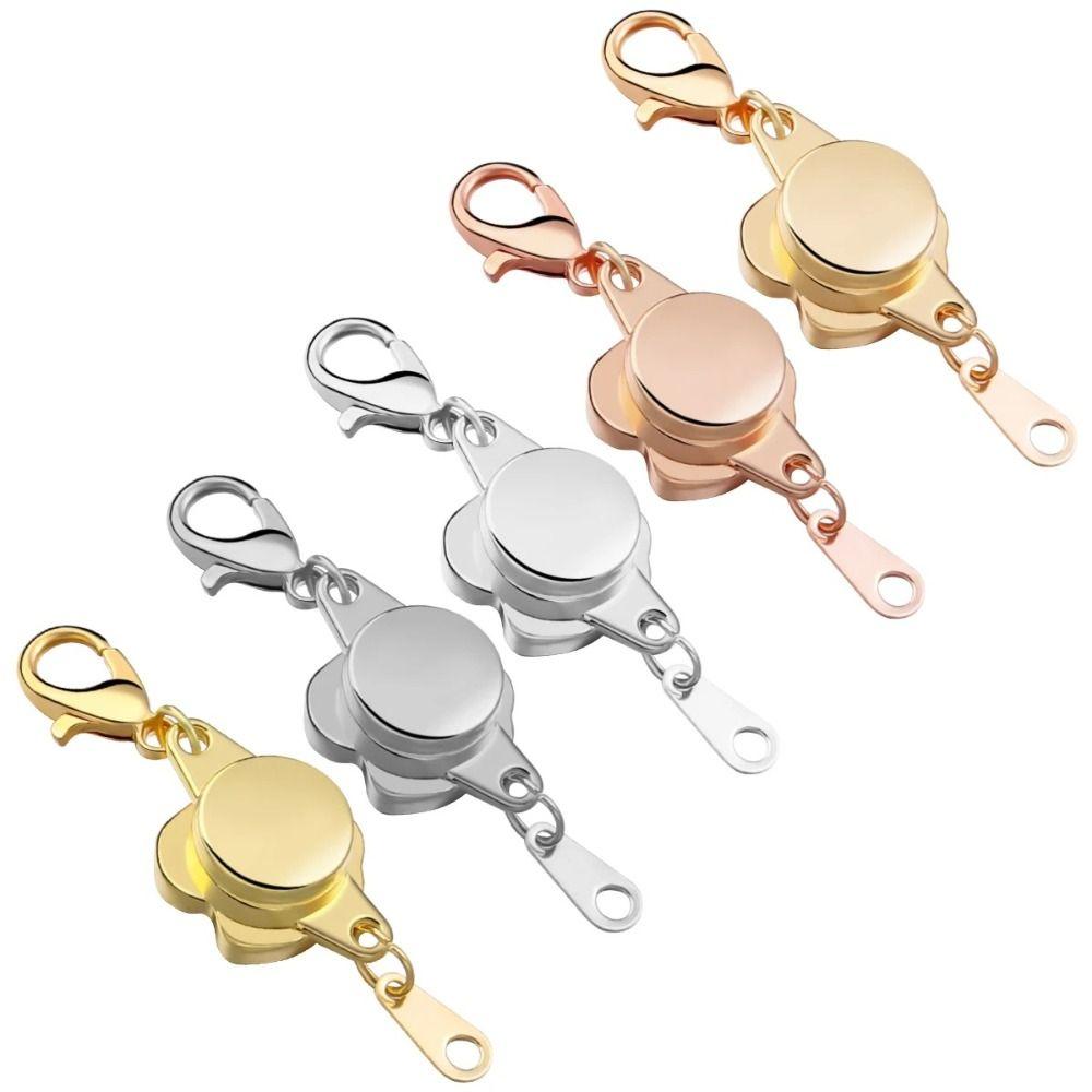 5pcs Portable Alloy Jewelry Clasps Delicate Rust-proof Bracelets Clasps Universal Jewelry Findings DIY Crafts