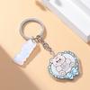 Flower Butterfly Heart Keychains Cartoon Pendant Keyring Handbag Charm Pendant
