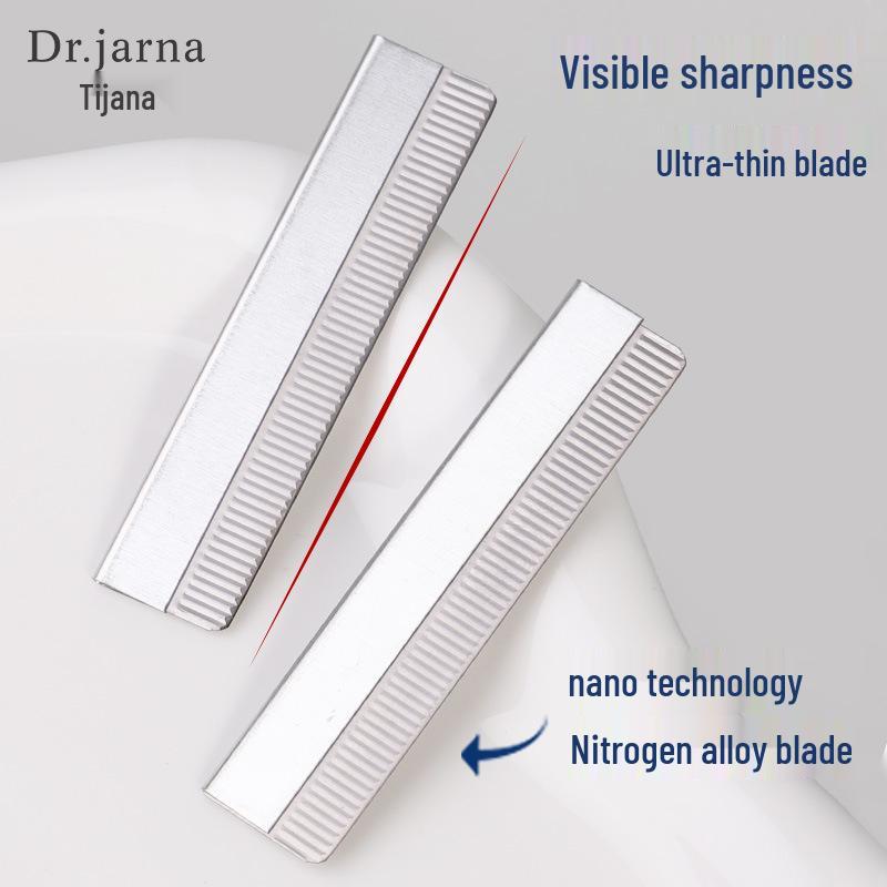 Tijiana Pro Eyebrow Razor Blades - 10-Pack Stainless Steel Microblading Razors