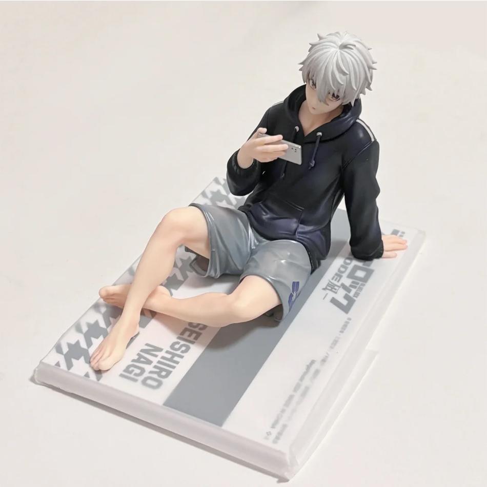 BLUE LOCK Nagi Seishiro Figurka Anime Białe Włosy Shinji Piłka Nożna Model Statua Kolekcjonerska Boże Narodzenie Prezent Dekoracje